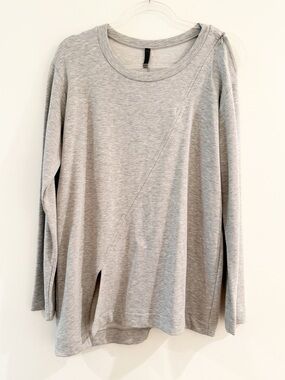 Vimmia Long Sleeve Asymmetric Zip Shoulder Top